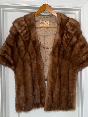 Vintage Barclay Fur Brown Mink Stole - Estimated 1950-960’s Custom